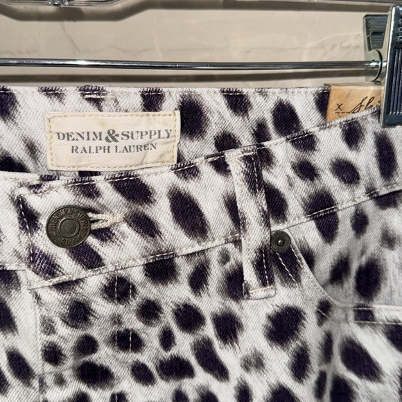 Denim & Supply Ralph Lauren jeans NEW Leopard Print skinny 30 cotton stretch - Picture 3 of 7